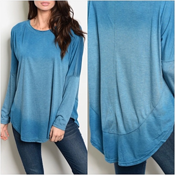 ✨LAST 1✨Ombré Relaxed Slouchy Tunic Top SMLXL sold - Picture 4 of 6